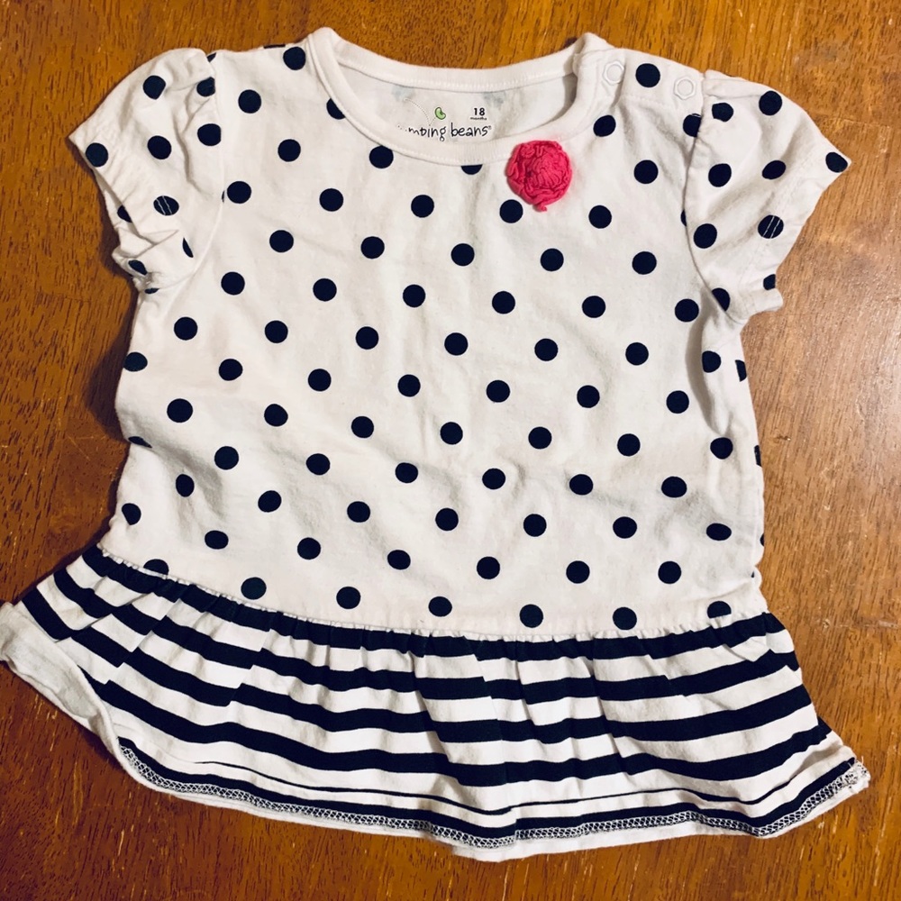 Jumping Beans Black and White Top